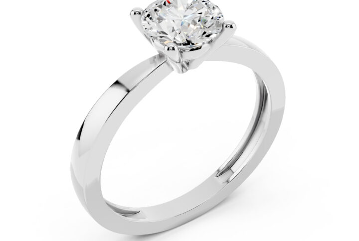Anello 1 Carato D-VS1 Triplo Excellent GIA 1