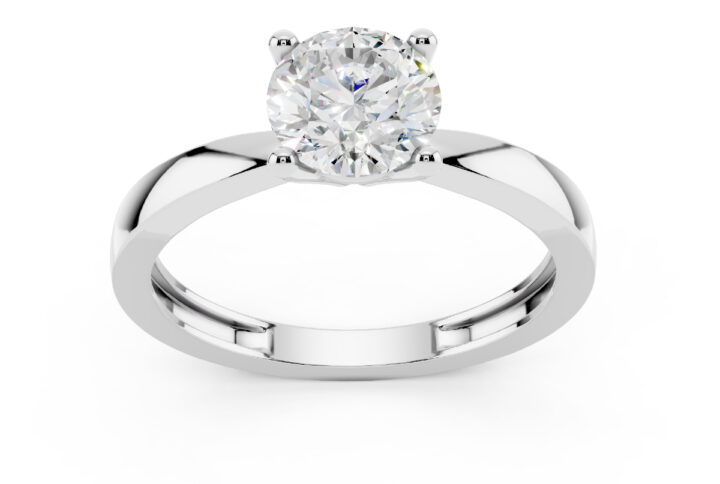 Anello 1 Carato D-VS1 Triplo Excellent GIA 4