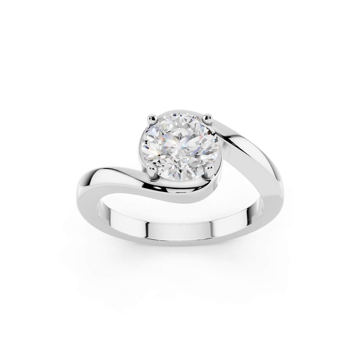 Anello Abbraccio 1 ct D-VS1 Triplo Excellent GIA Anello Abbraccio 1 ct D-VS1 Triplo Excellent GIA