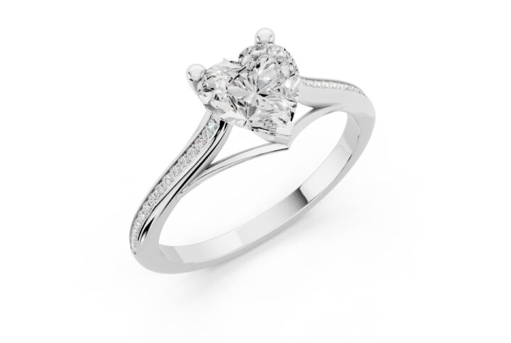 Anello Cuore 1 Carato F-VVS1 GIA