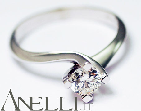 Anello Fidanzamento 0.60 F-IF Triplo Excellent GIA Anello Fidanzamento 0.60 F-IF Triplo Excellent GIA