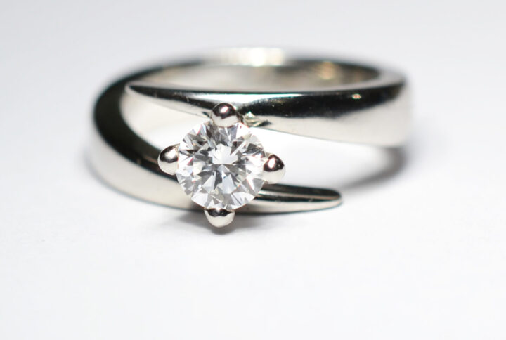 Anello Fidanzamento 0.70 D-IF Triplo Excellent GIA