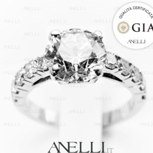 Anello Fidanzamento 3 Carati D-IF GIA