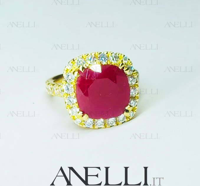 Anello Fidanzamento Rubino 2 Anello Fidanzamento Rubino 2
