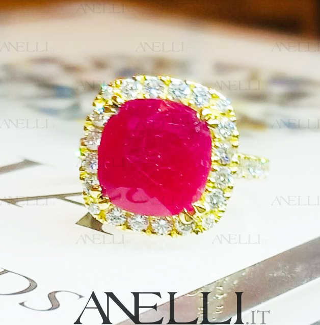 Anello Fidanzamento Rubino 3 Anello Fidanzamento Rubino 3