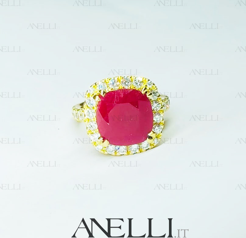 Anello Fidanzamento Rubino 4 Anello Fidanzamento Rubino 4