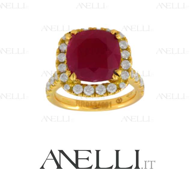 Anello Fidanzamento Rubino Anello Fidanzamento Rubino