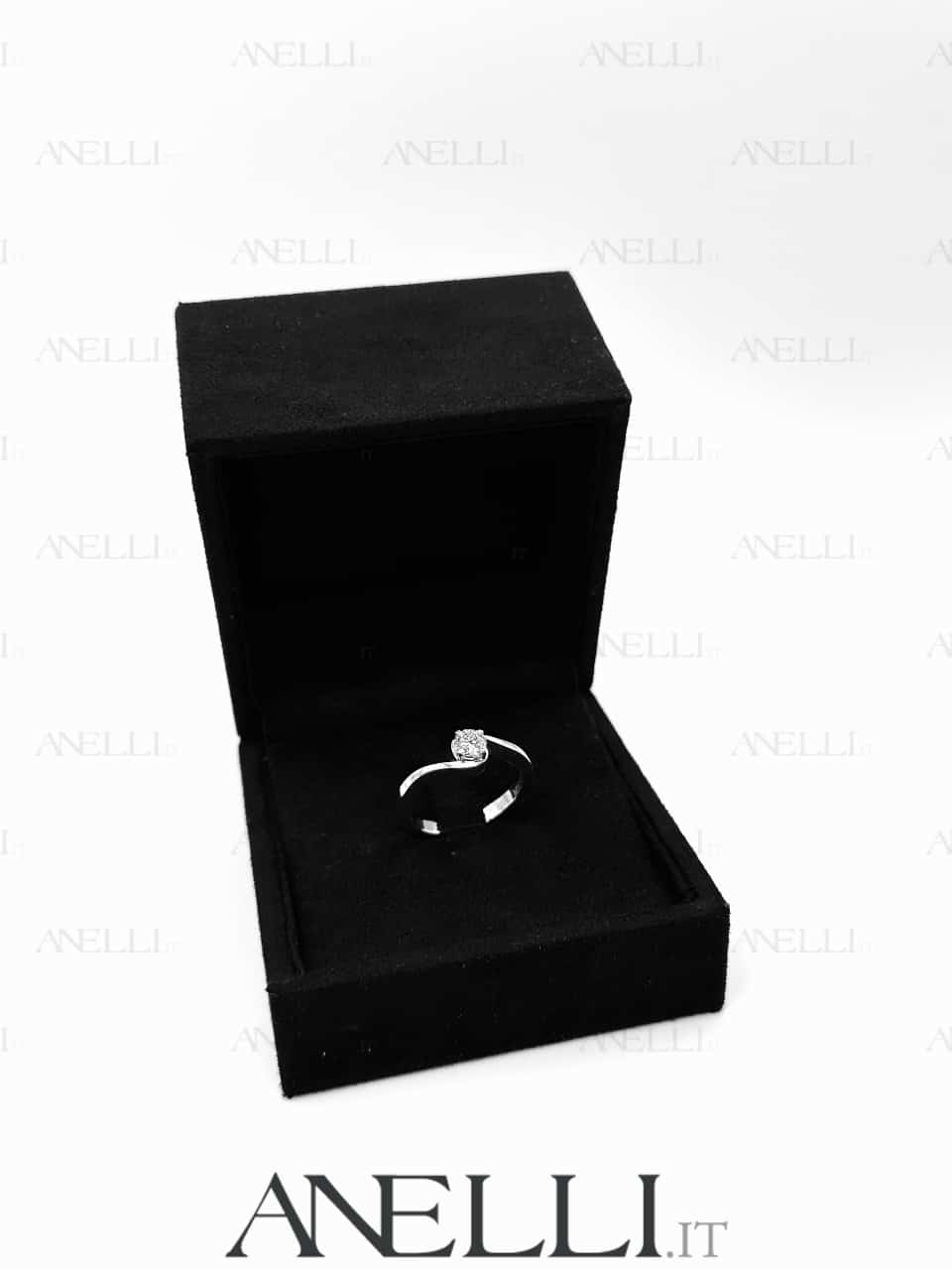 Anello Fidanzamento diamante D IF Triplo Excellent Anello Fidanzamento diamante D IF Triplo Excellent