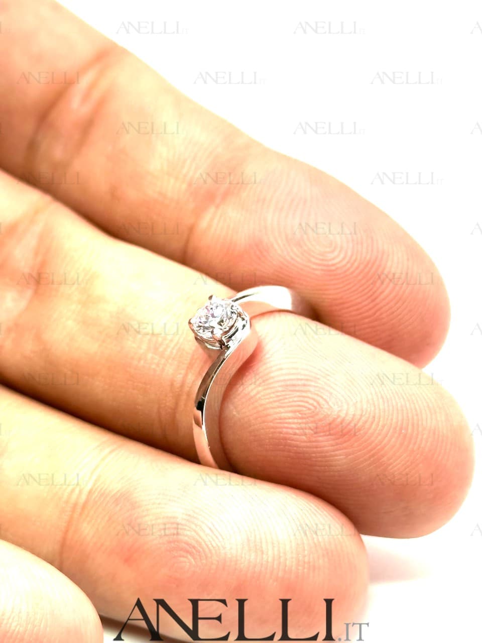 Anello Fidanzamento diamante D Triplo Excellent Anello Fidanzamento diamante D Triplo Excellent