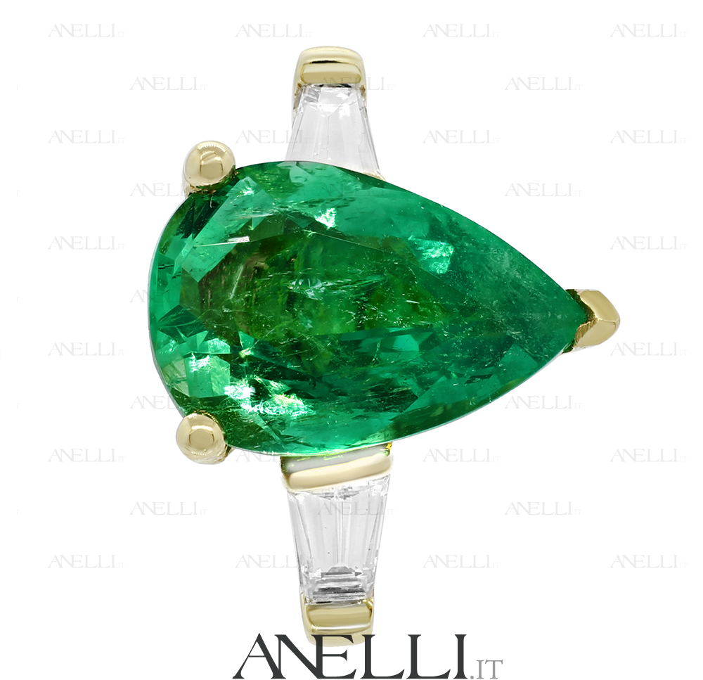 Anello-Smeraldo-Goccia-4-Carati-2 Anello-Smeraldo-Goccia-4-Carati-2