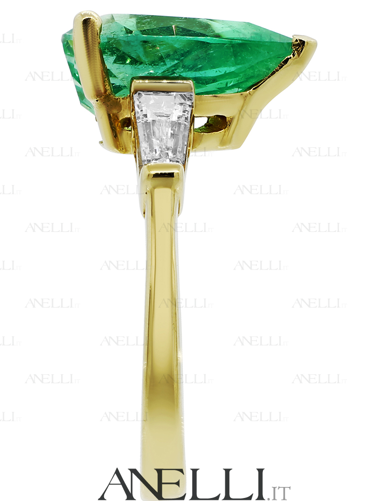 Anello-Smeraldo-Goccia-4-Carati-3 Anello-Smeraldo-Goccia-4-Carati-3