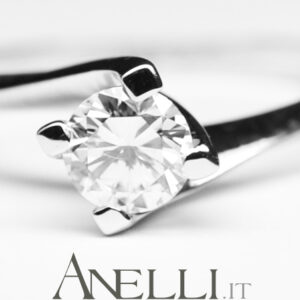 Anello Solitario Diamante 0,40 carati E-IF-1