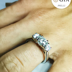 Anello Trilogy 1.10 Carati F-VS1 GIA-1