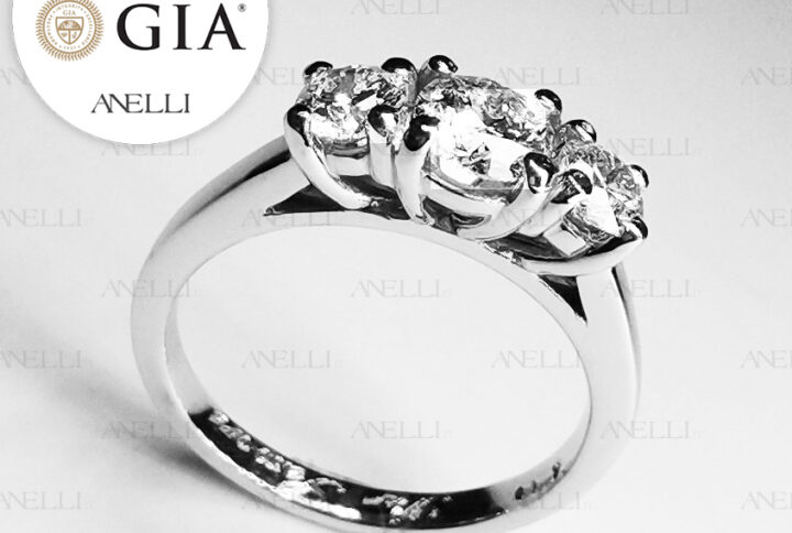 Anello Trilogy 1.50 Carati D-IF GIA