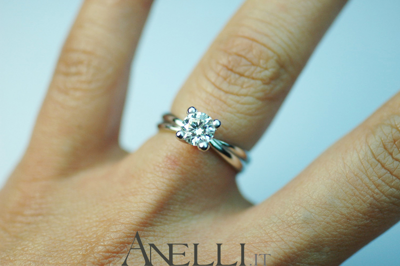 Anello Proposta Matrimonio 0.50 D-IF