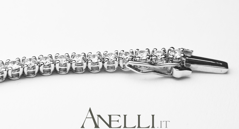 Bracciale Tennis con Diamanti 4 Carati F-VS1-2 Bracciale Tennis con Diamanti 4 Carati F-VS1-2
