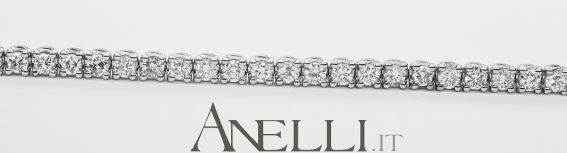 Bracciale Tennis con Diamanti 4 Carati F-VS1-6 Bracciale Tennis con Diamanti 4 Carati F-VS1-6