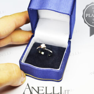 Platino con Diamante 0.45 colore D purezza VVS1-2