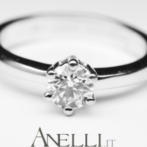 Solitario Classico con Diamante 0,38 ct colore D purezza VS1-1