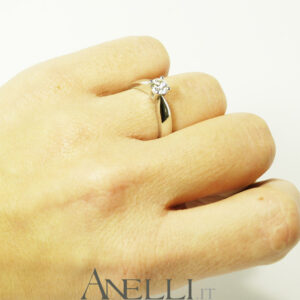 Solitario con Diamante 0,45 carati colore G purezza IF-2