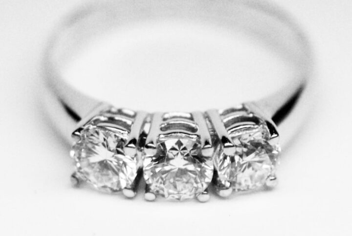 Trilogy 3 Diamanti da 0.50 carati colore D purezza IF GIA