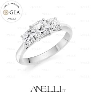 Trilogy Diamante Centrale Asscher F-VS1 GIA