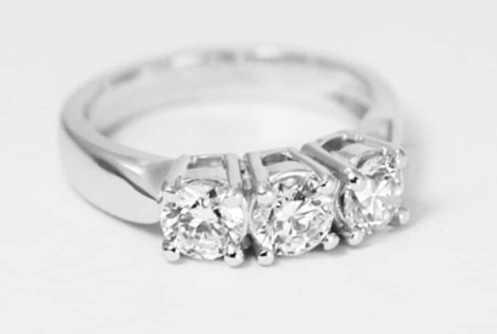 Trilogy di 1,20 carati con Diamanti colore D GIA
