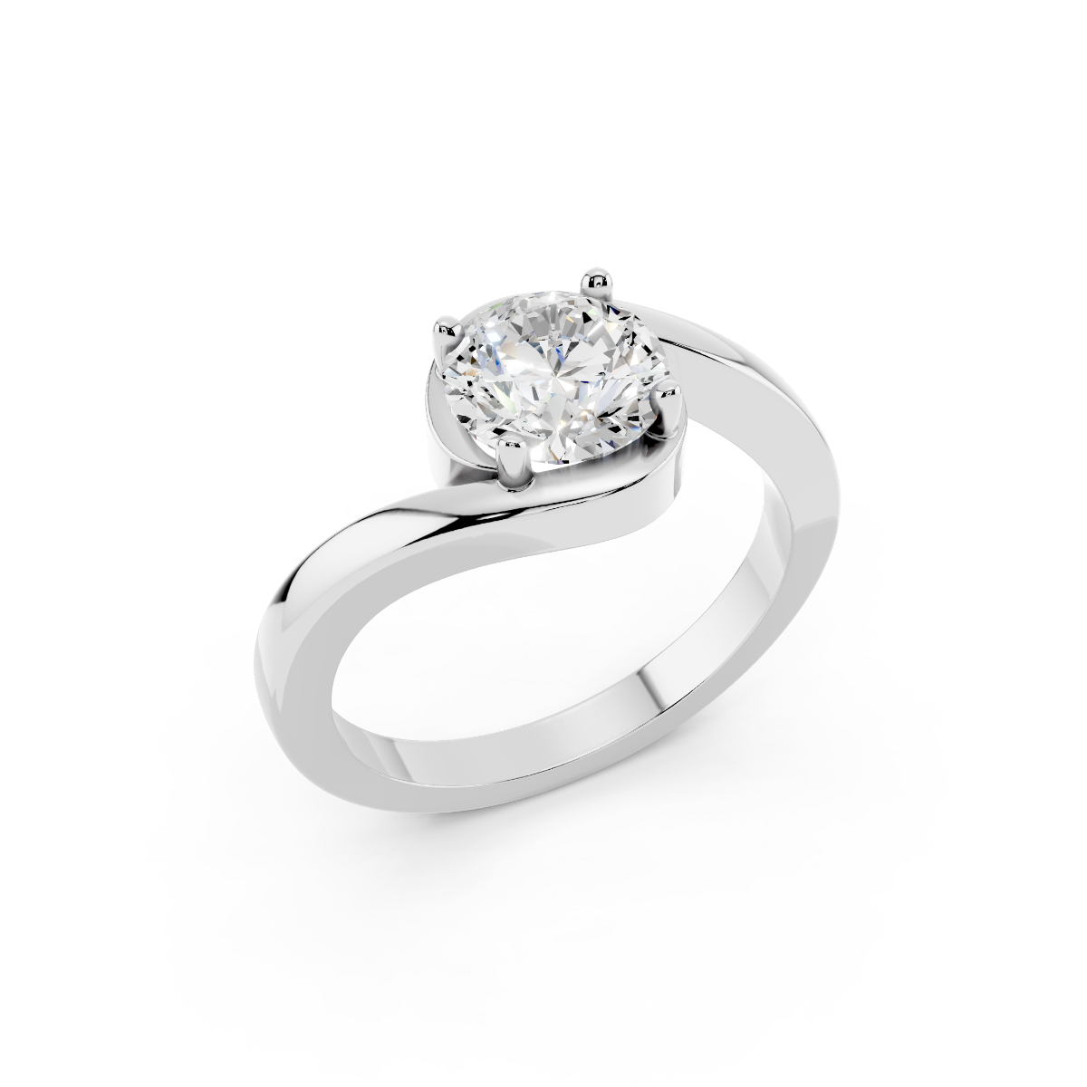 anello abbraccio 1 ct d-vs1 triplo excellent gia America anello abbraccio 1 ct d-vs1 triplo excellent gia America